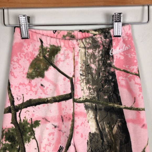Cabelas 3T zonz pink camo sweatpants girl 0752 - Picture 2 of 10